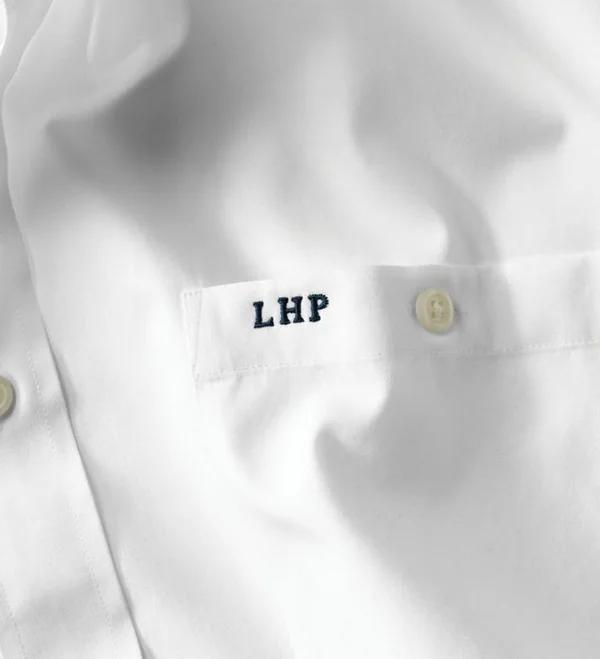 Men's Pure Cotton Wrinkle-Free Pinpoint Oxford Long-Sleeved Shirt, White, Size Large, Orvis