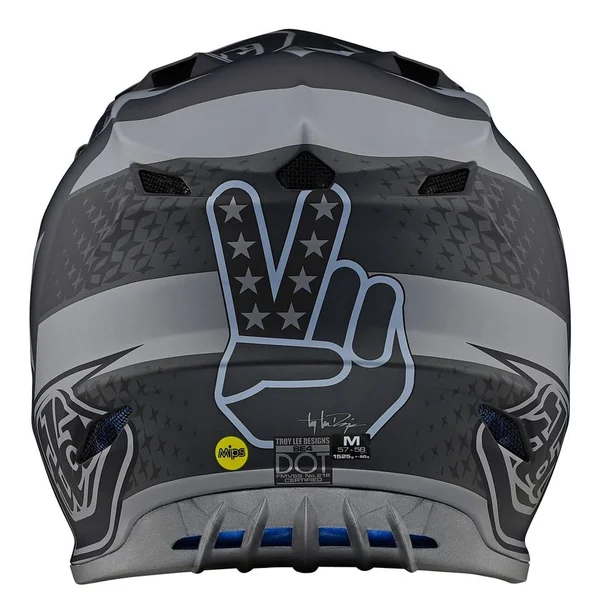 Troy Lee Designs SE4 Polyacrylite Helmet MIPS - Freedom Medium - Black/Gray