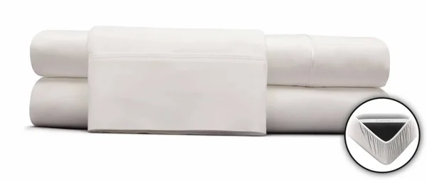 DreamFit Degree 4 Egyptian Cotton California King Sheet Set - Snowflake