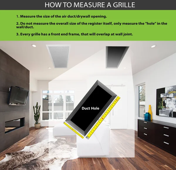 20x22 x 22x22 Return Air Grille - Sidewall and Ceiling - HVAC Vent Duct Cover Diffuser - [White] [Outer Dimensions: 21.75W x 23.