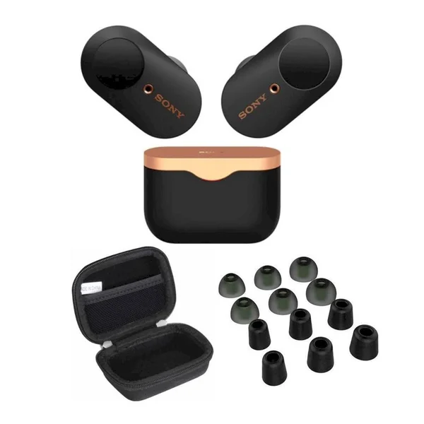 Sony Wf-1000xm3 True Wireless Noise-Canceling Earbud Headphones (Black) Bundle