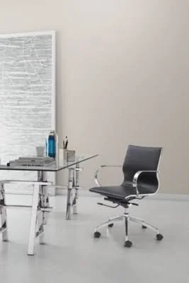 Low Back Glider Home Office Chair, Black by Ashley HomeStore
