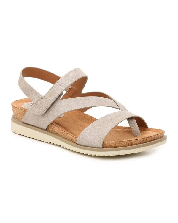 Eurosoft Lexie Wedge Sandal - 8, Leather