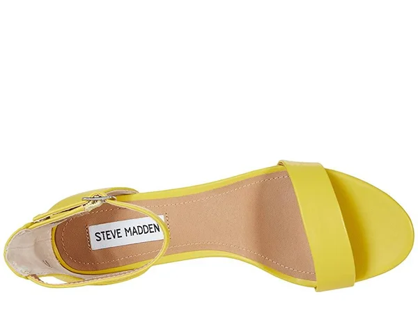 Steve Madden Irenee Sandal Women's 1-2 inch Heel Shoes Citron : 8.5 M