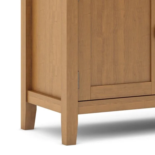 Simpli Home Redmond Tall TV Media Stand - Light Golden Brown
