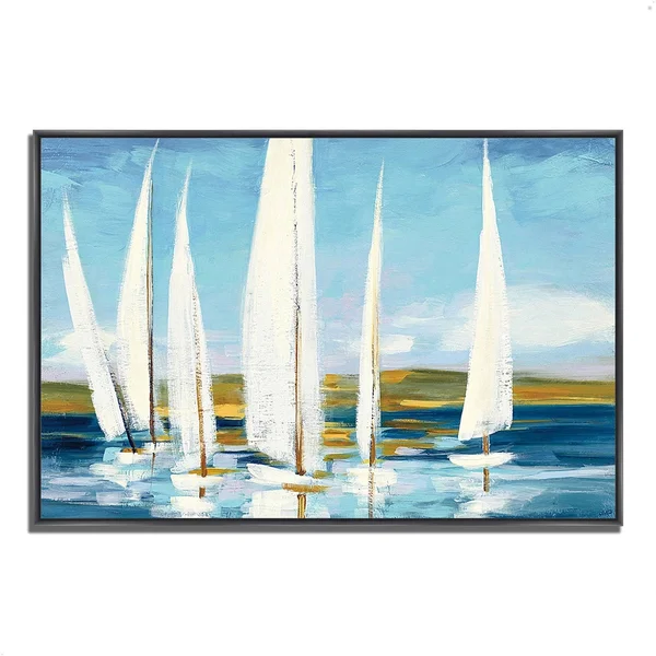 Tangletown Fine Art Horizon by Julia PurintonFramed Painting Print Framed Painting Print - 1.5x22 x 20
