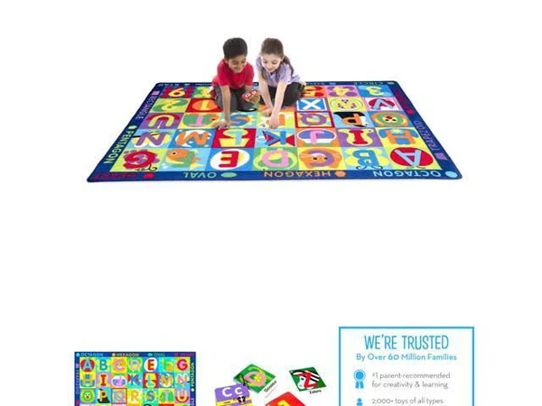 Melissa & Doug Jumbo ABC 123 Rug Oversize Item