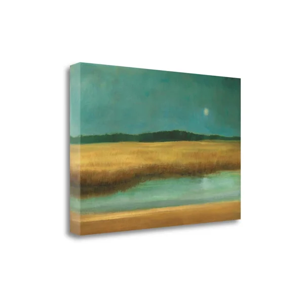 Tangletown Fine Art Harvest Moon by Caroline Gold - Giclee Print on Gallery Wrap Canvas, 39x22x26x22