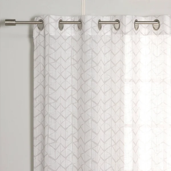 Aurora Home Opaque Cube Curtains - Natural