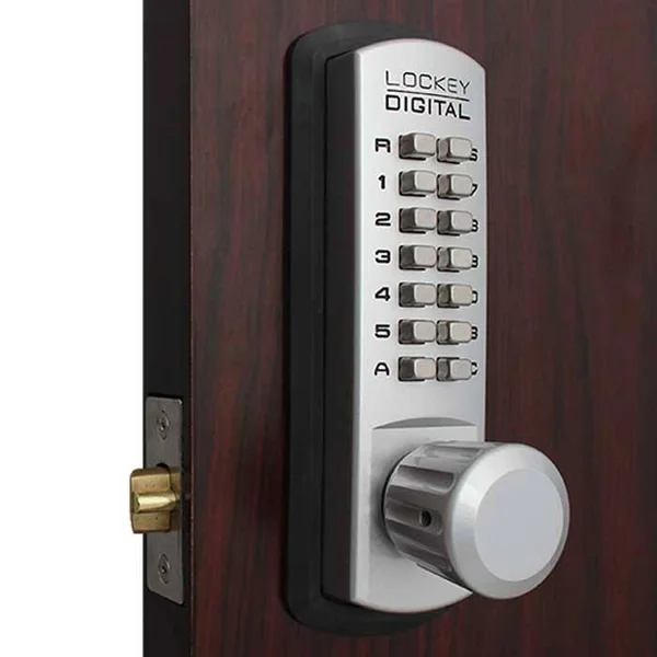 Lockey 3830DC Double Combination Mechanical Knob - Jet Black Marine Grade