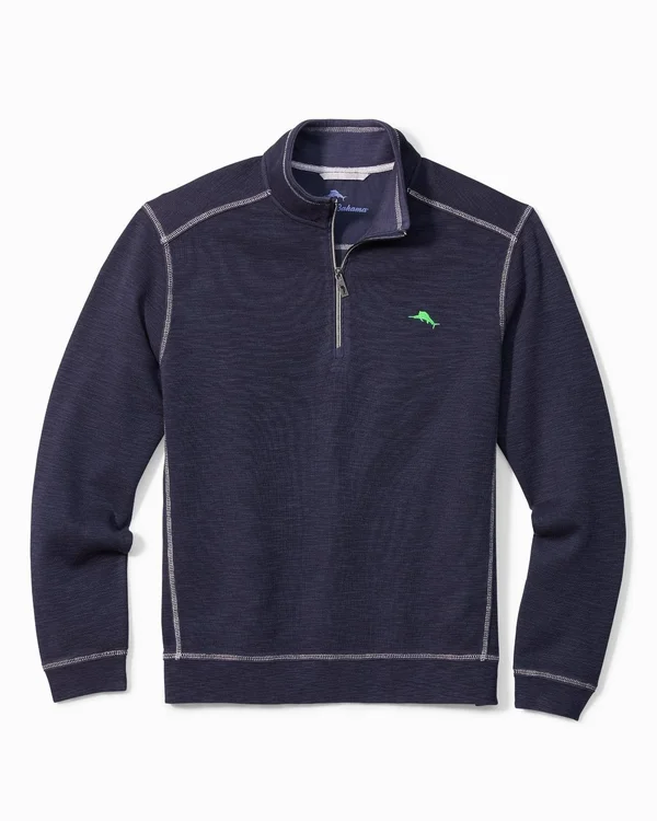 Tommy Bahama Men's Tobago Bay Half-Zip Sweatshirt - Antigua Sky - Size S
