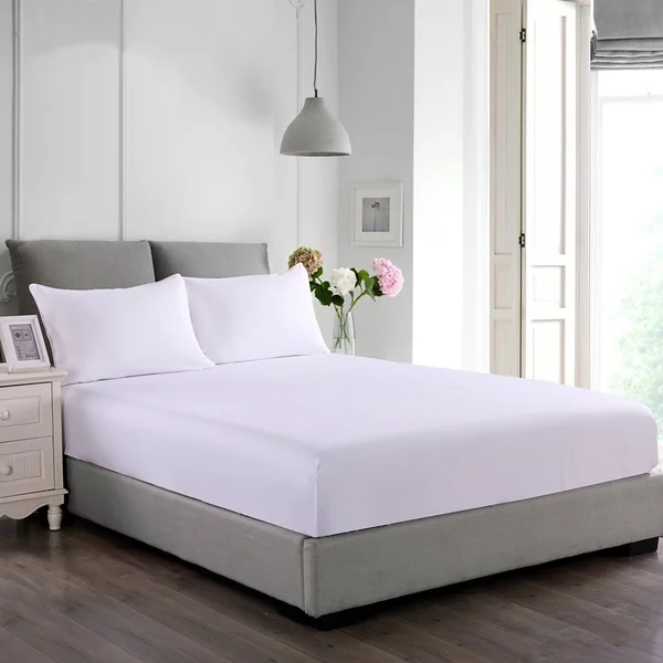Stayclean Cotton Water and Stain Resistant Fitted Bed Protector Set - Twin
