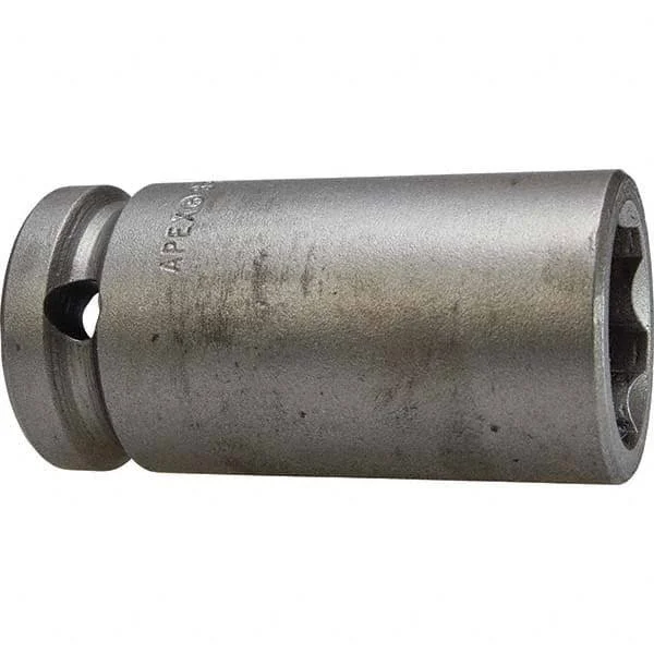 Apex SF-15MM25 Long Length Socket, Metric, 1/2 in Female Square