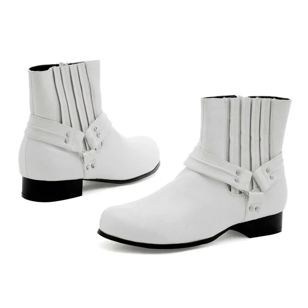 Ellie 129-rebel Men's Calf High Boot, White