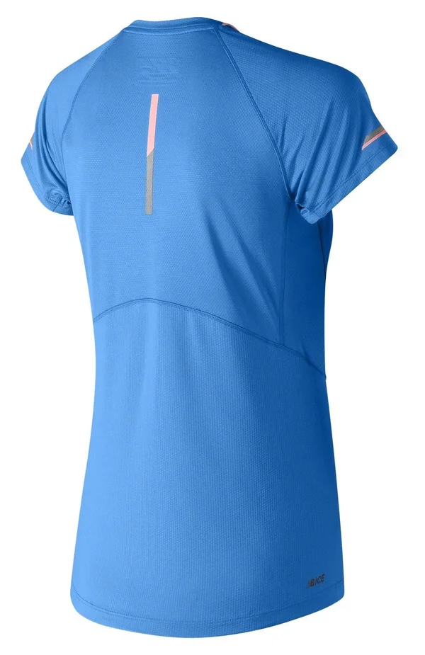 New Balance Women's NB Ice 2.0 Short Sleeve Blue - WT81200LCT - S
