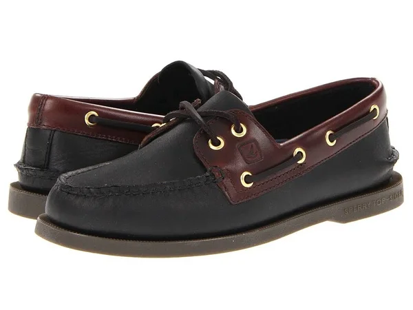 Sperry Authentic Original 2 Eye Black White