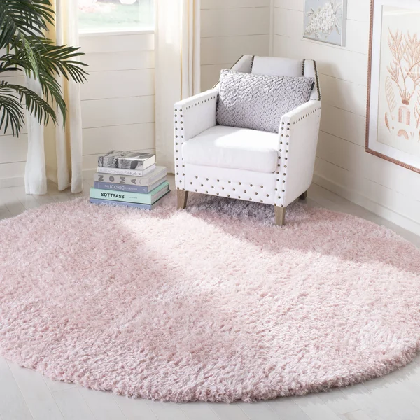 Safavieh Madrid 9& x 12& Shag Rug in Blush