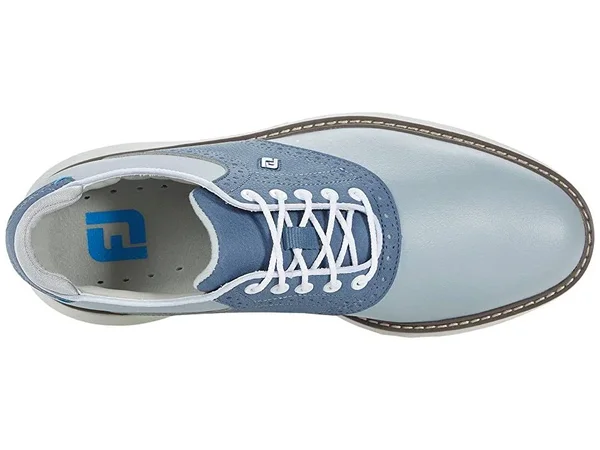 FootJoy Men's Traditions Classic Golf Shoes Size 11 - Gray/White/Blue