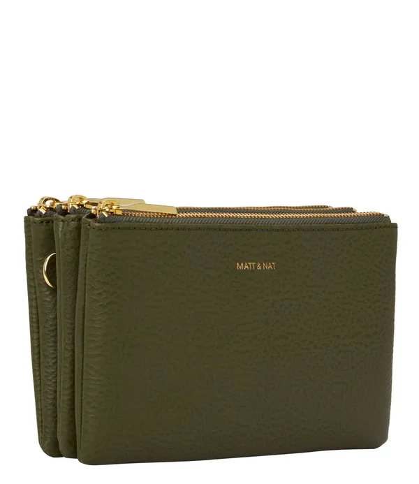 Matt & Nat Triplet Crossbody Bag - Leaf