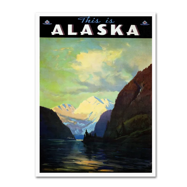 Trademark Global Vintage Apple Collection 'Trav Alaska' Canvas Art