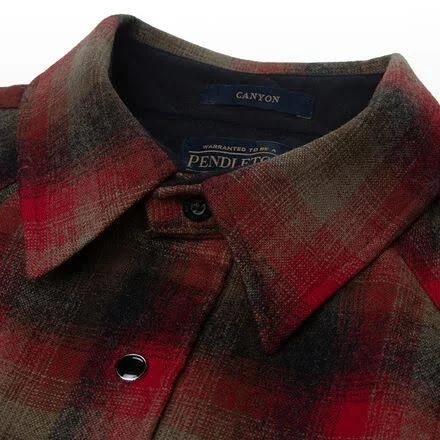 Pendleton Canyon Shirt - Men's Brown/Red Plaid, XXL