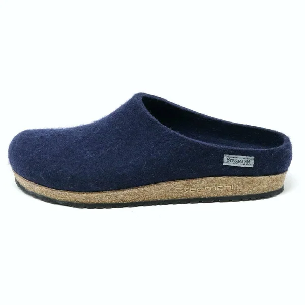 Women's Essenz Wool Clog Navy, 8.5