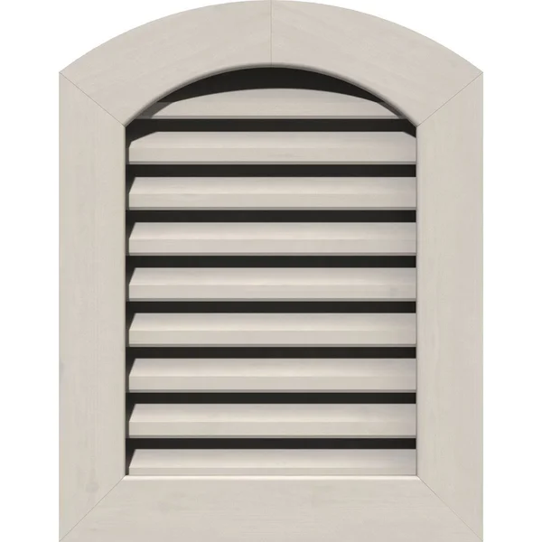 Ekena Millwork GVWAR20X3601SFPWR 20x22W x 36x22H Arch Top Gable Vent (25x22W x 41x22H Frame Size): Primed - Functional, Smooth We