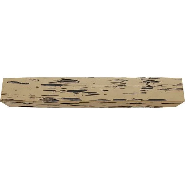 Ekena Millwork MANUPC08X10X72NG 8x22H x 10x22D x 72x22W Pecky Cypress Faux Wood Fireplace Mantel - Natural Golden Oak