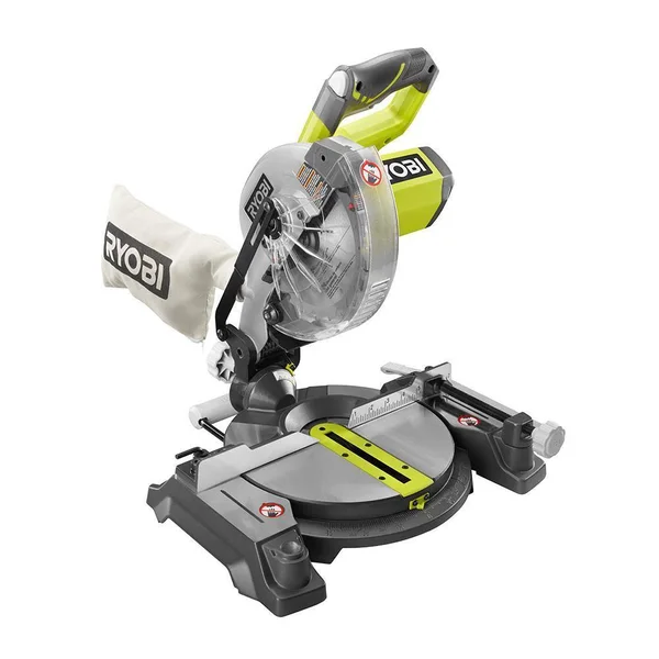 Ryobi 18-Volt One+ Cordless 7-1/4 in. Miter Saw (Tool Only) with Blade and Blade Wrench