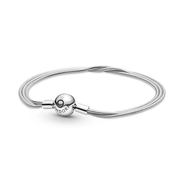 Pandora Moments Multi Snake Chain Bracelet - 599338C00 - 19cm, 7.5in