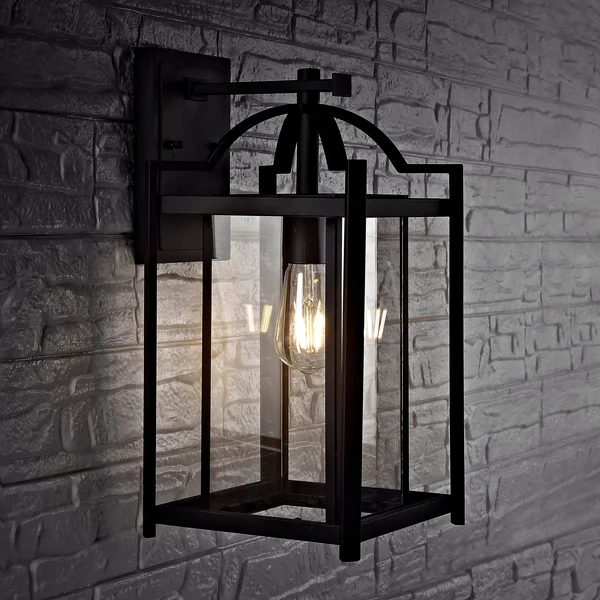 Safavieh Portar Outdoor Wall Lantern Black