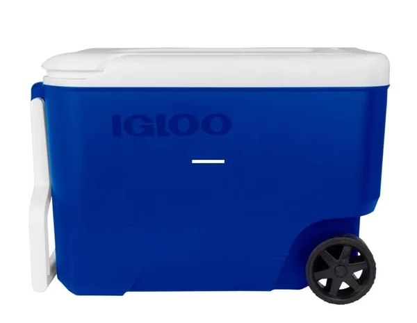 Igloo Cooler, Wheelie Cool, Blue, 38 Quart