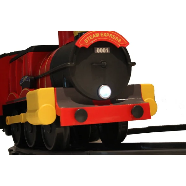 Rollplay Steam Train 6 Volt Children's Battery Ride-On Toy - Red