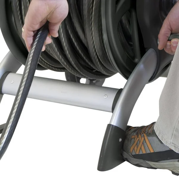 Ames Never Leak Cross-Over Garden Hose Cart, 26" x 24.63" x 33"
