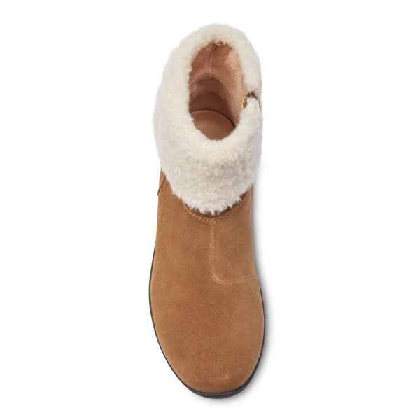 Women's Vionic Ruth Ankle Bootie - Adult, Size: 11, Wheat Suede
