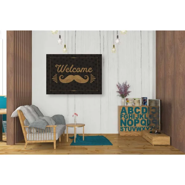 Epic Graffiti 'Coffee and Friends V' by Veronique Charron, Canvas Wall Art, 54 inchx40 inch, Size: 54 x 40, Black