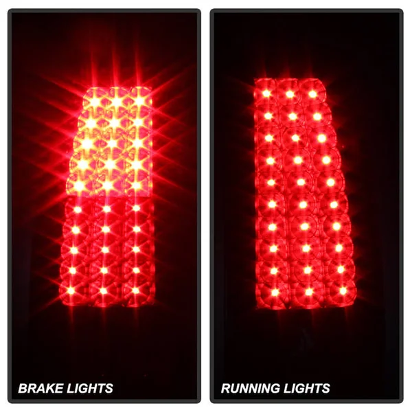 Xtune Chevy Silverado 1500/2500/3500 99-02 LED Tail Lights Black Smoke ALT-ON-CS99-LED-BSM