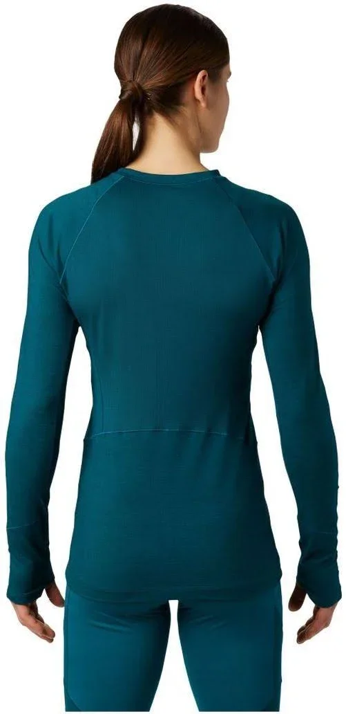 Mountain Hardwear Ghee Long Sleeve Crew - Women's Shark/Heather - XL