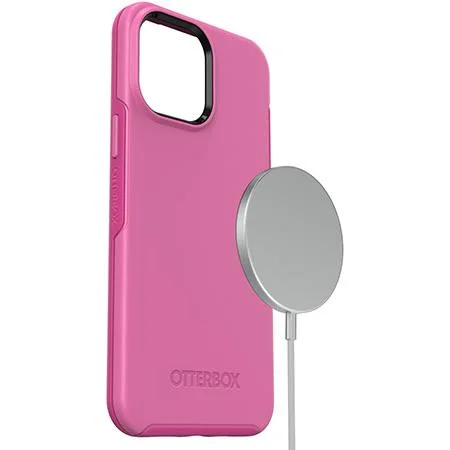 OtterBox - Symmetry Series+ for MagSafe for Apple iPhone 13 Pro Max and iPhone 12 Pro Max - Strawberry Pink