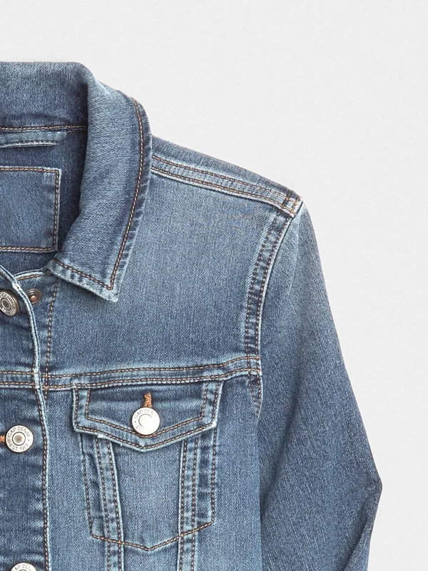 Gap Girls' Icon Denim Jacket Medium Indigo Size S