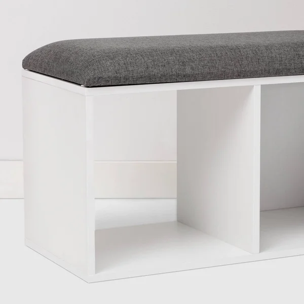 Cube Bookshelf with Bench White - Room Essentials