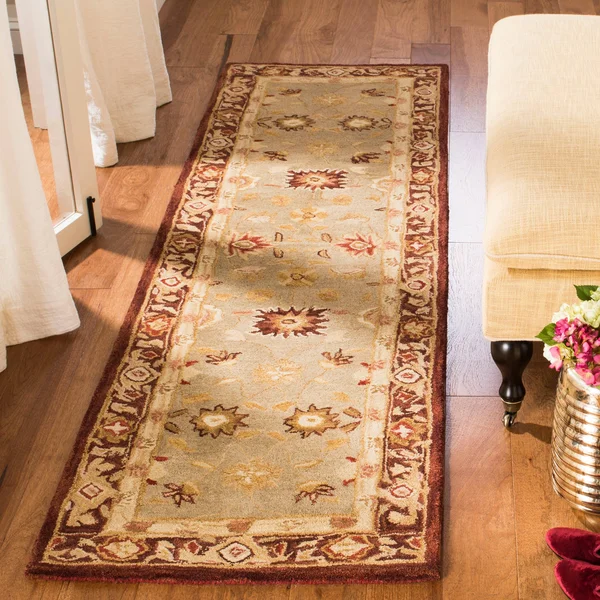 Safavieh Anatolia Blue/Sage Area Rug; Round 8&