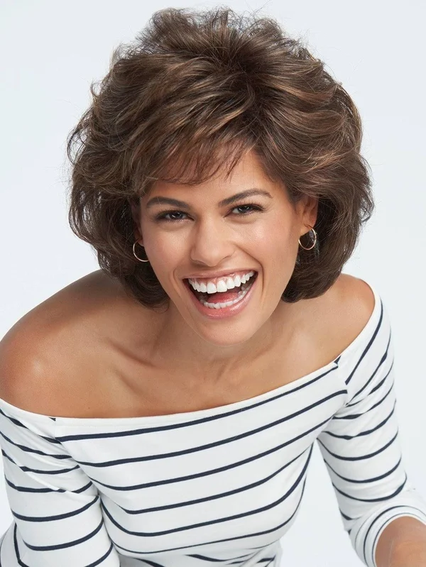 Raquel Welch Salsa Large Synthetic Wig - R13F25 Praline Foil