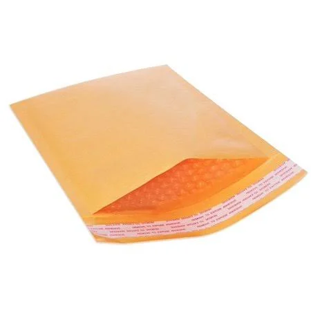 Kraft Bubble Padded Envelopes 200 #1 Mailers 7.25 inch x 12 inch - Size: 7.25 x 12, Gold