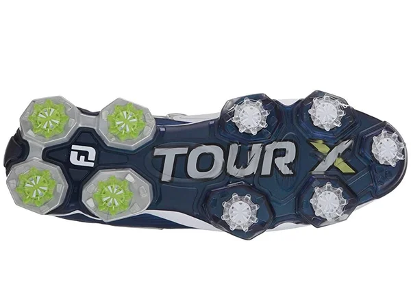 FootJoy Men's Tour x Golf Shoes Size 10.5, White/Navy/Lime