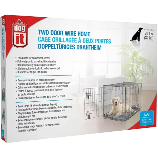 Dogit KD Dog Crate 2 Doors Large