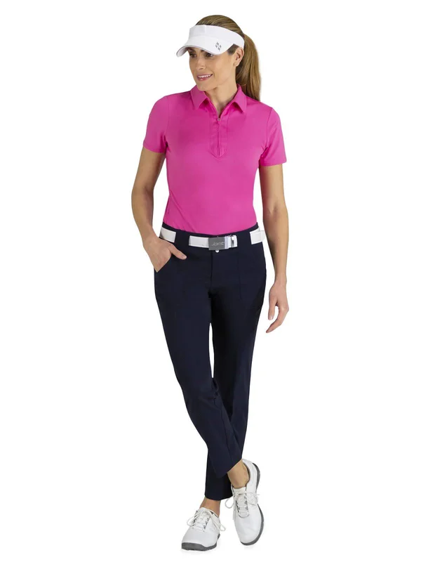 Jofit Women's Belted Cropped Pant in Black Size 2