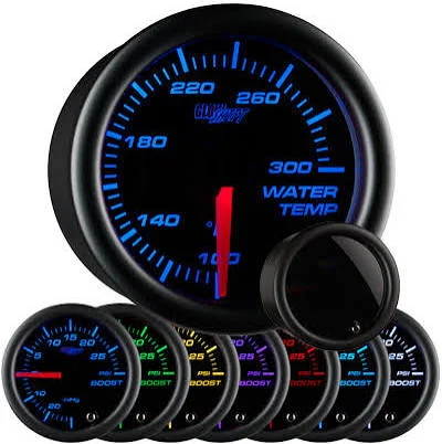 GlowShift White 7 Color Water Temperature Gauge GS-W706