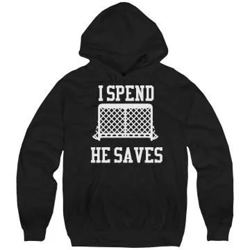 Custom Funny Hockey Mom Expenses - Unisex Hanes Cotton Heavyweight Hoodie - Personalized Black Sweatshirts Size S from Customize