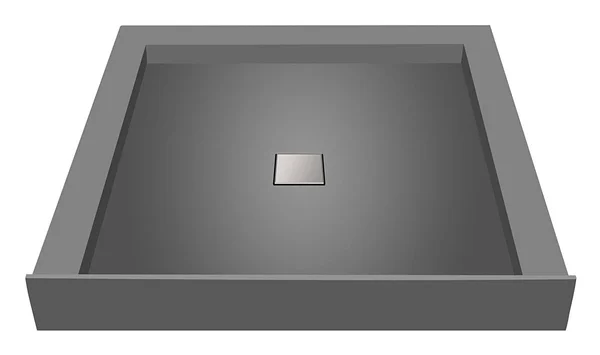 Tile Redi WD4848CDT-PVC 48x22 x 48x22 Triple Threshold Shower Base with Drain Top